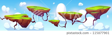 Flying platforms for arcade game design 115877901