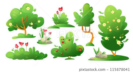 Summer or spring landscape creation nature element 115878041