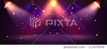 Pink spotlight stage background. Disco party light Pink spotlight stage background. Disco party light 115878048