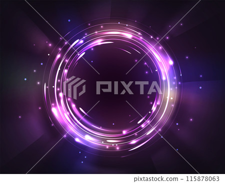 Magic futuristic circle portal Magic futuristic circle portal 115878063
