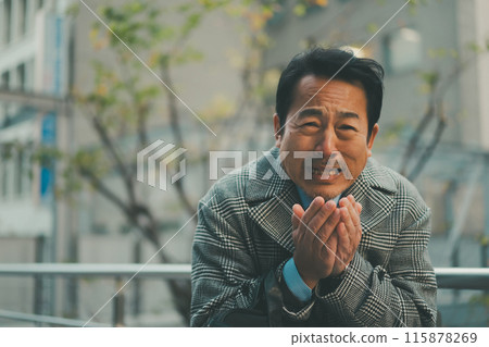 business man, cold, winter 115878269