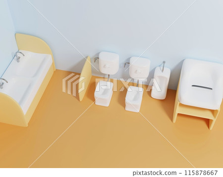 Kindergarten and nursery school toilets 115878667