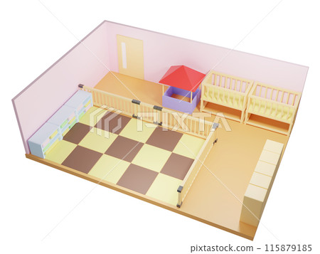 3D illustration of a nursery room 115879185