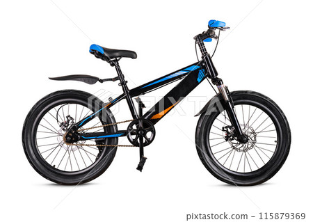 Modern bmx bike isolated on white background Modern bmx bike isolated on white background 115879369
