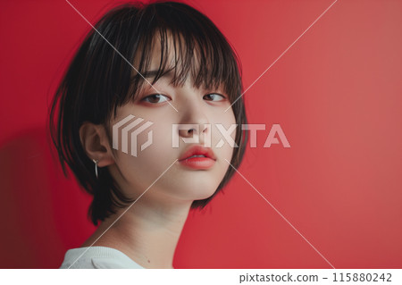 有捷徑的亞裔婦女 115880242