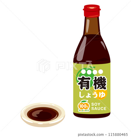 Organic soy sauce 115880465
