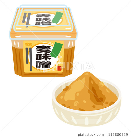Packed barley miso 115880529