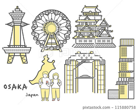 大阪旅行旅遊圖 大阪旅行旅遊圖 115880758