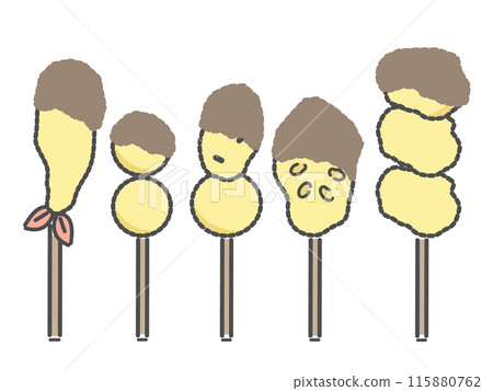 炸串油炸食品插畫 115880762