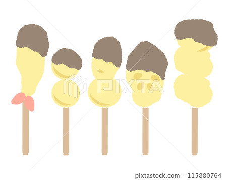 炸串油炸食品插畫 115880764