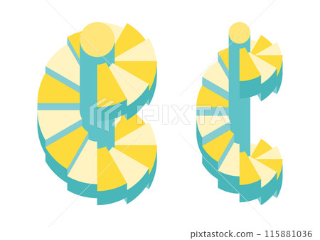 螺旋樓梯的簡單圖解 115881036