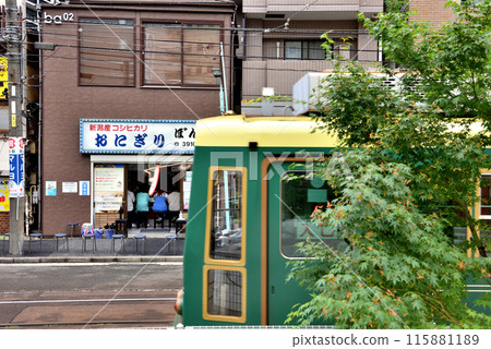 運行在大塚站周圍的東京櫻花電車 運行在大塚站周圍的東京櫻花電車 115881189