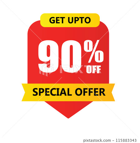 Get Upto 90 percent off Special Offer Vector Graphic 115883343