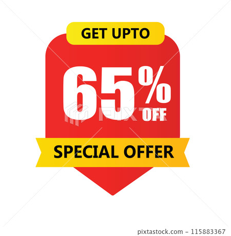 Get Upto 65 percent off Special Offer Vector Graphic 115883367
