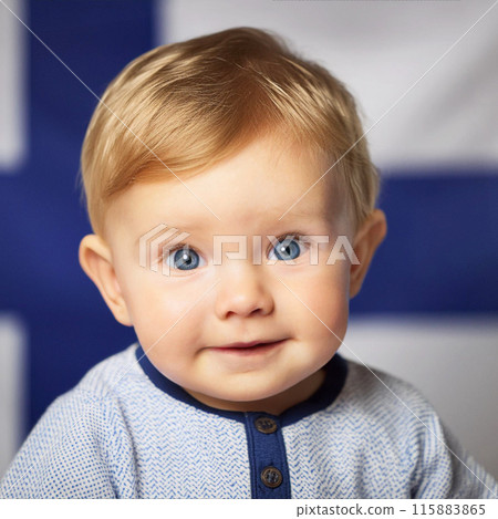 Studio Portrait of Cute Toddler Boy 115883865