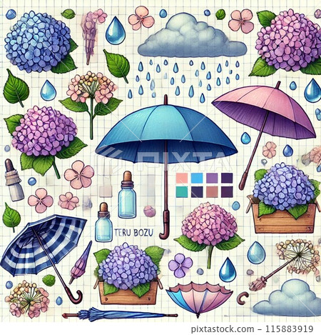 與雨季相關的插畫集 115883919