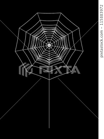 An illustration of a small white nest with rain without spiders An illustration of a small white nest with rain without spiders 115883972