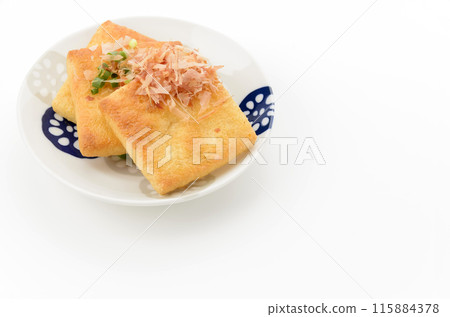 Grilled crispy fried tofu 115884378
