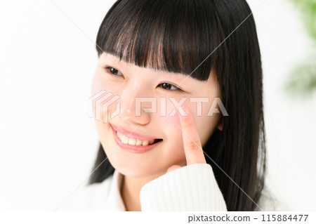 Young woman eyes Young woman eyes 115884477