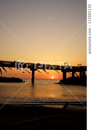 沐浴在夕陽下的弁天島 沐浴在夕陽下的弁天島 115885130
