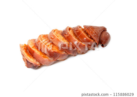 Hakodate's delicious squid rice [white background, cutout] 115886029
