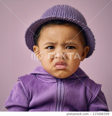Studio Portrait of Cute Toddler Boy 115886399