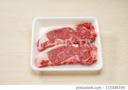 Domestic beef sirloin for steak 115886599