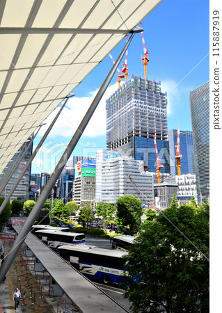 View from the Gran Roof at the Yaesu South Exit of Tokyo Station 115887919