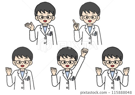 男性藥劑師姿勢集 115888048