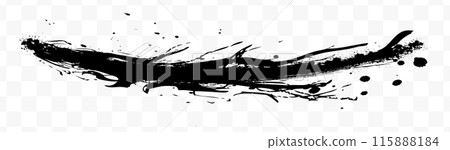 充滿活力的畫筆/水彩畫筆插圖 115888184