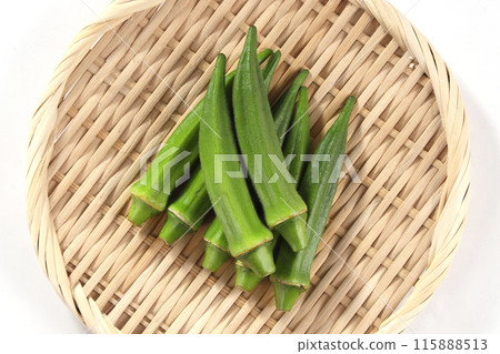 新鮮的秋葵 115888513