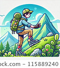 男人爬山 115889240