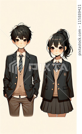 Student in uniform 115889421