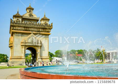 寮國首都萬象Patuxai美景 寮國首都萬象Patuxai美景 115889678