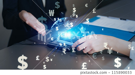 Cashless payment Smartphone payment 115890033