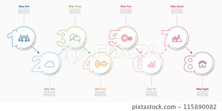 Infographic design template with place for your data. Vector illustration. Infographic design template with place for your data. Vector illustration. 115890082