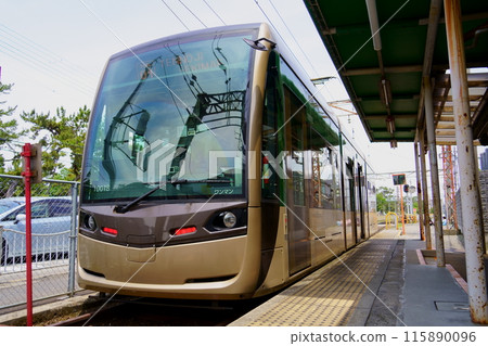 Sakai Tram (Chacha) parked at Hamadera Station / Hankai Electric Tramway (Nishi-ku, Sakai City, Osaka Prefecture) Sakai Tram (Chacha) parked at Hamadera Station / Hankai Electric Tramway (Nishi-ku, Sakai City, Osaka Prefecture) 115890096