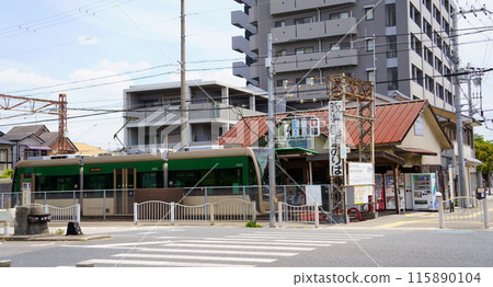 堺電車（Cha-cha）在濱寺站下車 / 阪堺電車（大阪府堺市西區） 115890104