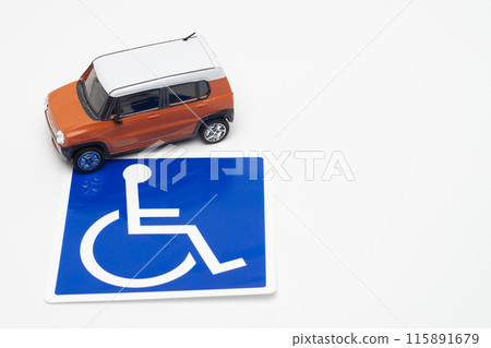 Light vehicle and wheelchair mark Light vehicle and wheelchair mark 115891679