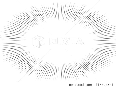 Vector illustration, concentrated lines, cartoon, effect lines 115892381