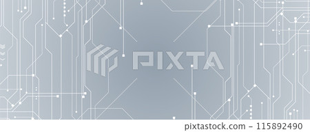Abstract structure circuit computer cube technology business background. Vector art. 115892490