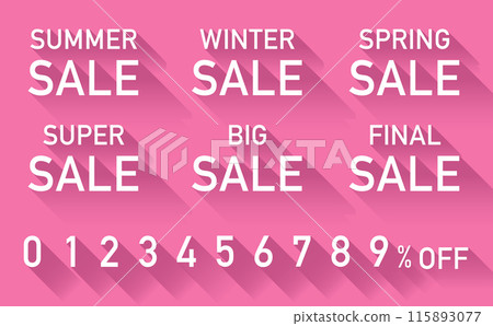 SALE廣告素材數位長影粉色 115893077
