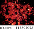 與紅色火焰的美妙的織地不很細背景 115895058