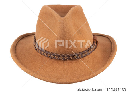 Old west style brown hat. 115895483