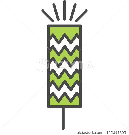 Firecracker vector icon isolated Firecracker vector icon isolated 115895805