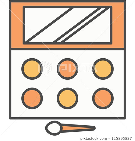 Eye shadow kit vector icon Eye shadow kit vector icon 115895827