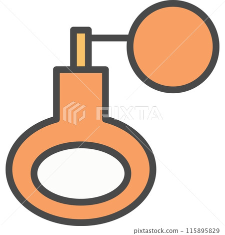 Female perfume vector icon isolated 115895829