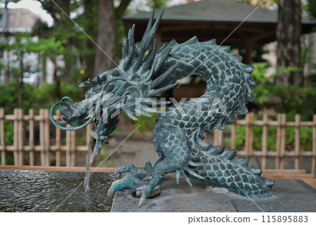 Chozuya at the shrine Chozuya Dragon Chozusha Dragon's mouth Temples and shrines Okunitama Shrine Chozuya at the shrine Chozuya Dragon Chozusha Dragon's mouth Temples and shrines Okunitama Shrine 115895883