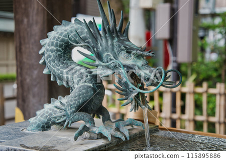 Chozuya at the shrine Chozuya Dragon Chozusha Dragon's mouth Temples and shrines Okunitama Shrine Chozuya at the shrine Chozuya Dragon Chozusha Dragon's mouth Temples and shrines Okunitama Shrine 115895886