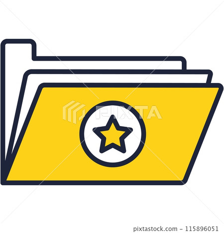 Folder icon vector file and web document archive 115896051